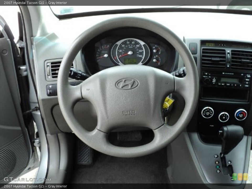 Gray Interior Steering Wheel for the 2007 Hyundai Tucson GLS #63365323