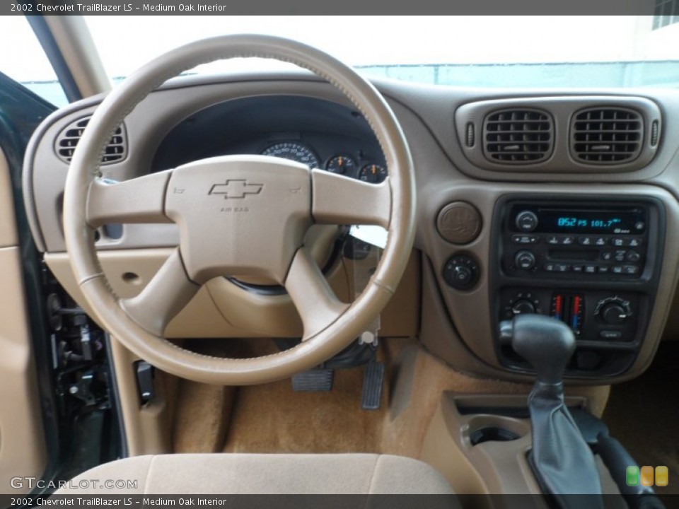 Medium Oak Interior Dashboard for the 2002 Chevrolet TrailBlazer LS #63371945