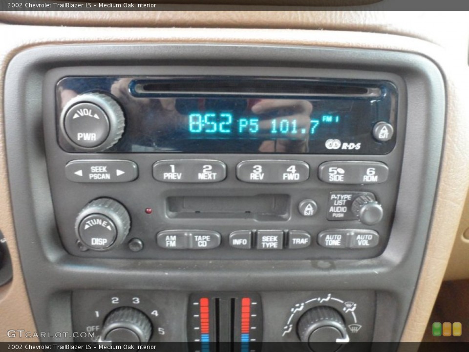 Medium Oak Interior Audio System for the 2002 Chevrolet TrailBlazer LS #63371963