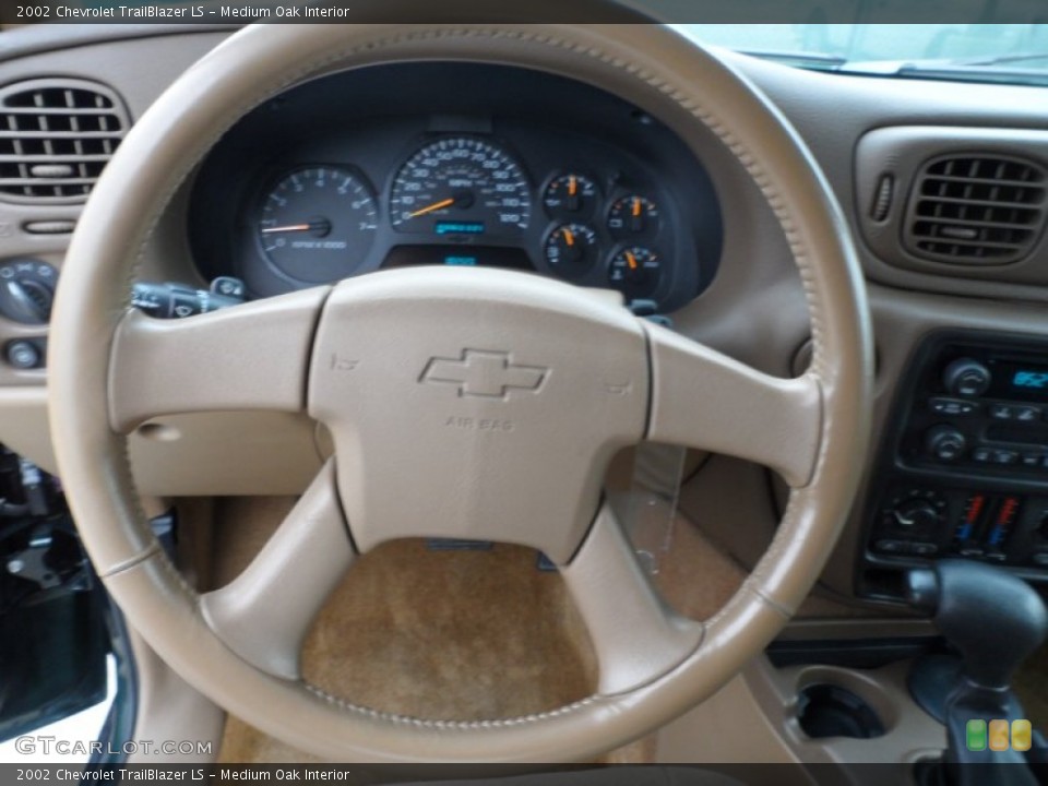 Medium Oak Interior Steering Wheel for the 2002 Chevrolet TrailBlazer LS #63371988
