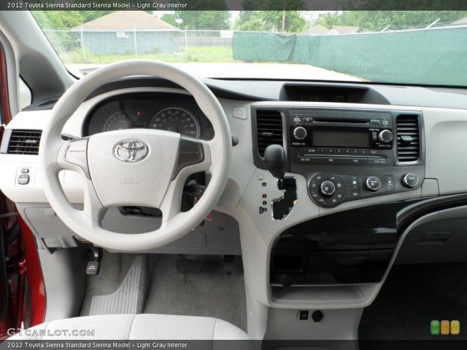 Light Gray Interior Dashboard for the 2012 Toyota Sienna  #63375851