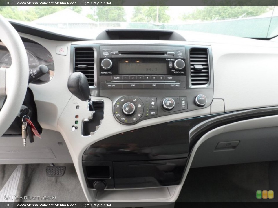 Light Gray Interior Controls for the 2012 Toyota Sienna  #63375857