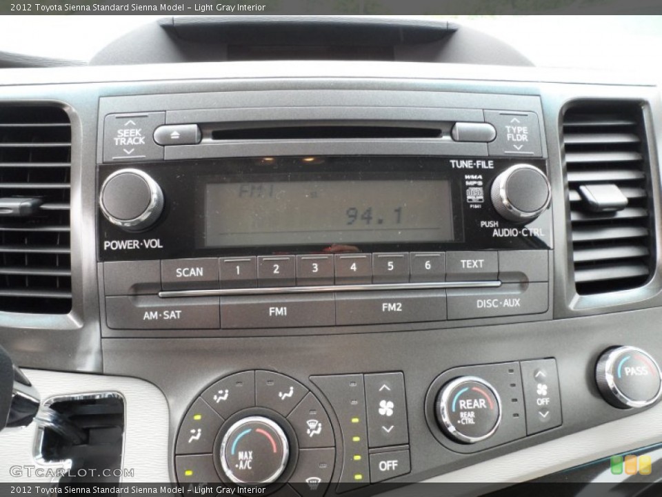 Light Gray Interior Audio System for the 2012 Toyota Sienna  #63375869