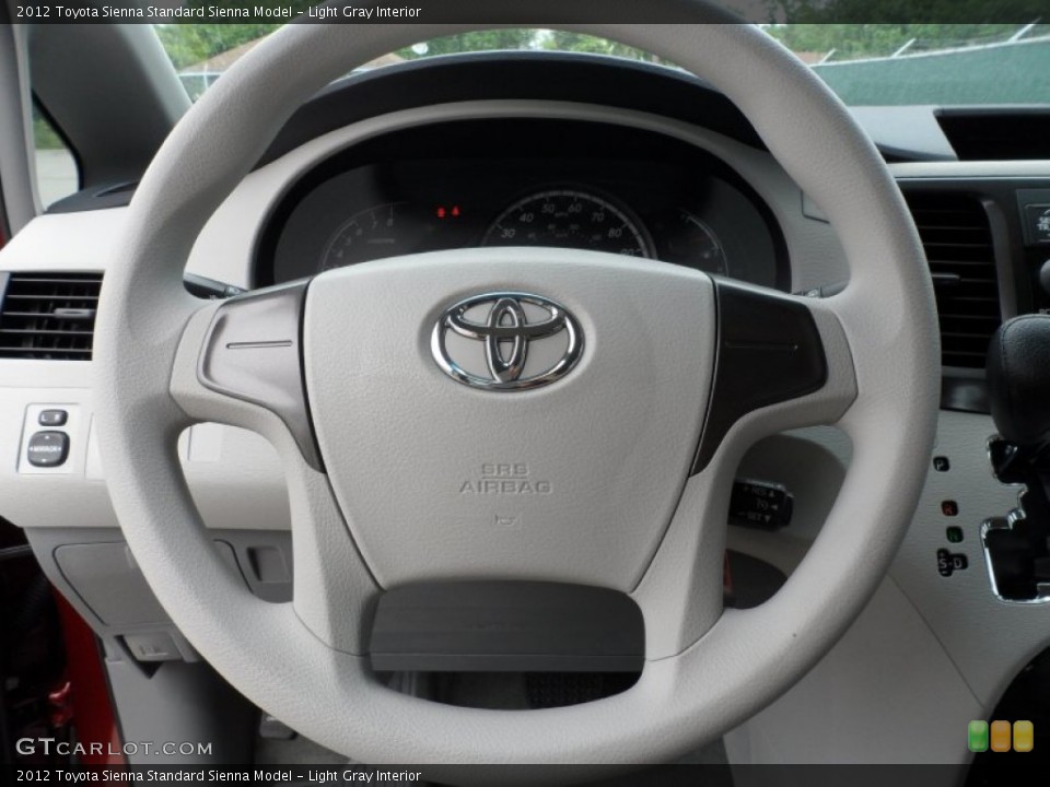 Light Gray Interior Steering Wheel for the 2012 Toyota Sienna  #63375887