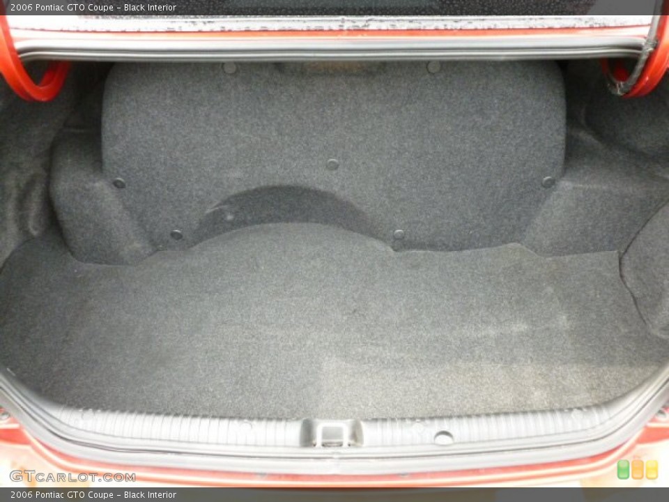 Black Interior Trunk for the 2006 Pontiac GTO Coupe #63379526