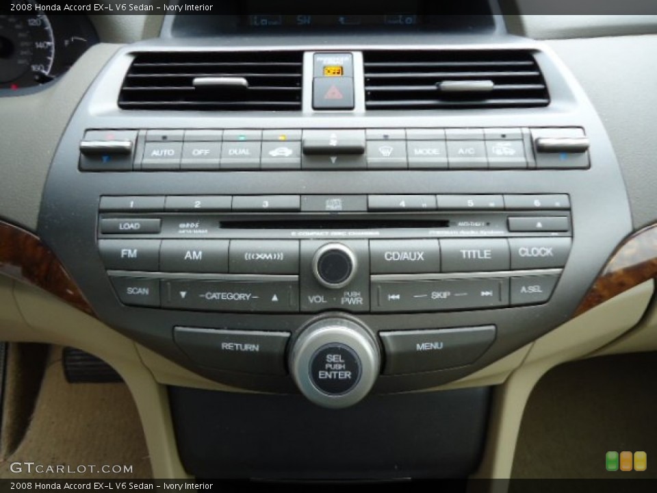 Ivory Interior Controls for the 2008 Honda Accord EX-L V6 Sedan #63384921