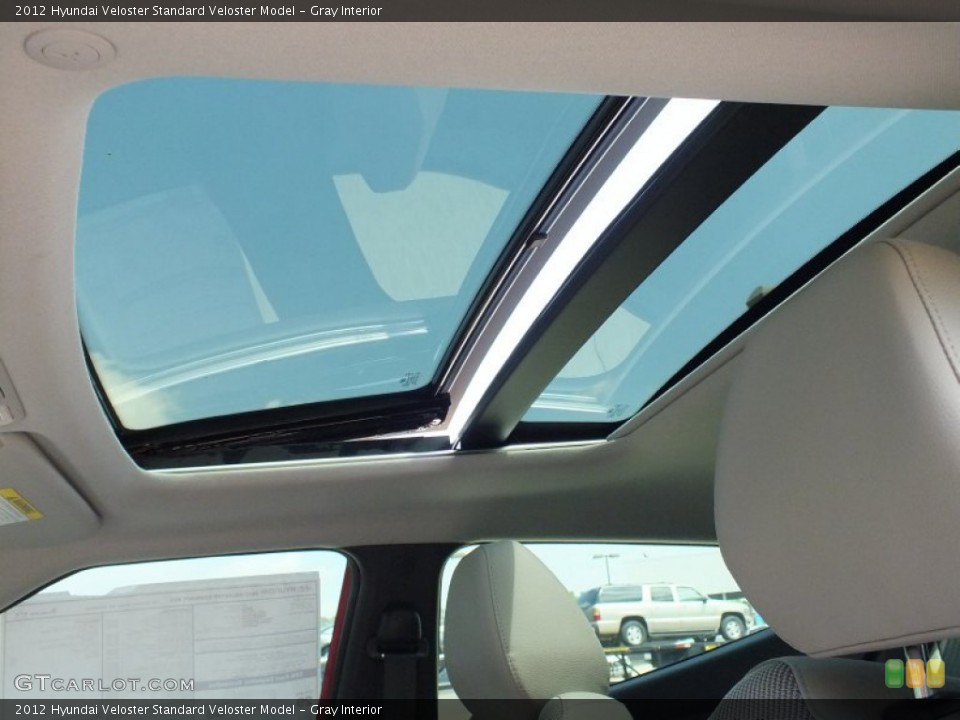 Gray Interior Sunroof for the 2012 Hyundai Veloster  #63387814