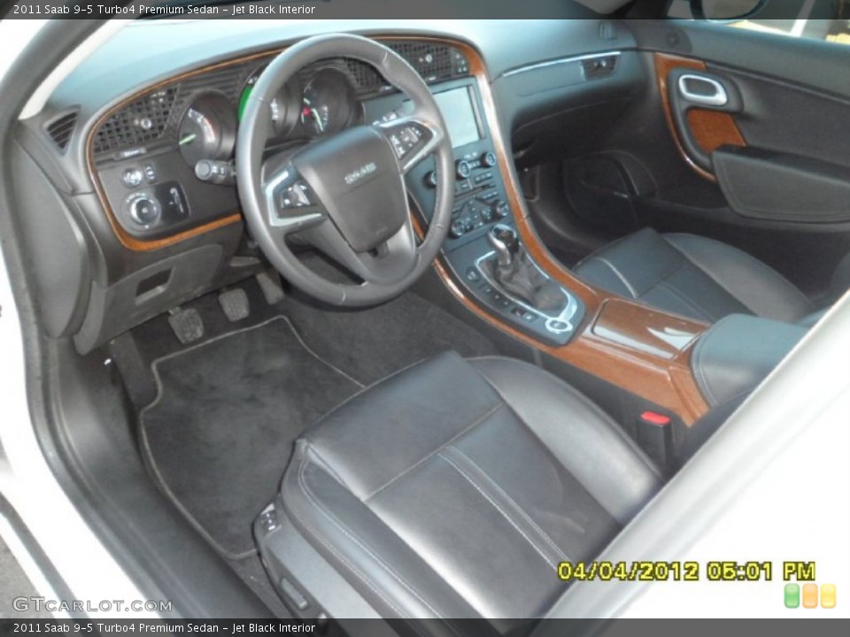 Jet Black Interior Photo for the 2011 Saab 9-5 Turbo4 Premium Sedan #63390913