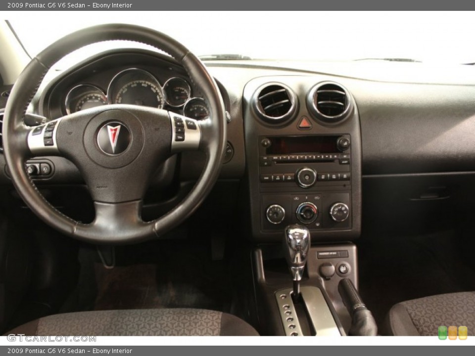 Ebony Interior Dashboard for the 2009 Pontiac G6 V6 Sedan #63391030
