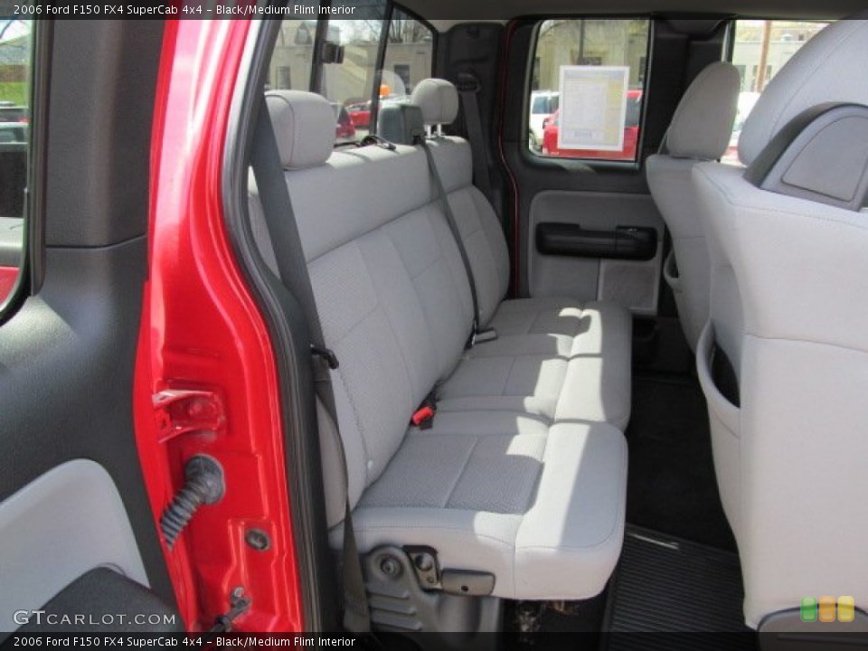 Black/Medium Flint Interior Rear Seat for the 2006 Ford F150 FX4 SuperCab 4x4 #63393557