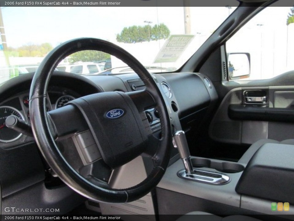 Black/Medium Flint Interior Steering Wheel for the 2006 Ford F150 FX4 SuperCab 4x4 #63393565