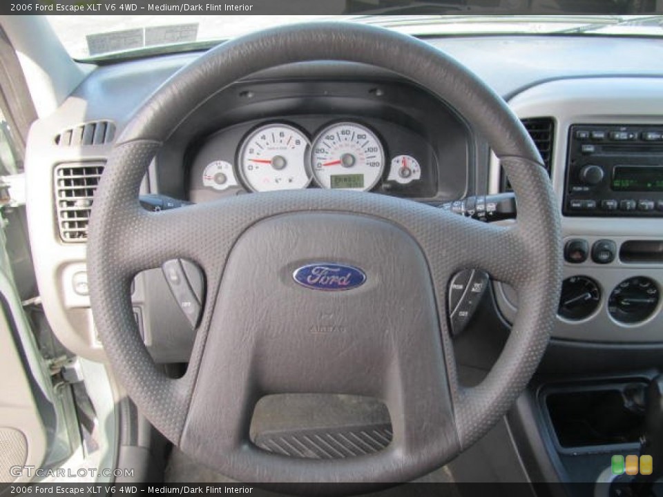 Medium/Dark Flint Interior Steering Wheel for the 2006 Ford Escape XLT V6 4WD #63395892