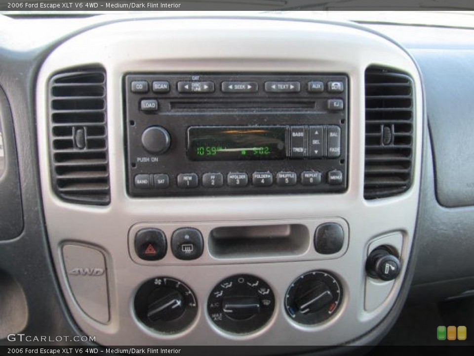Medium/Dark Flint Interior Controls for the 2006 Ford Escape XLT V6 4WD #63395902