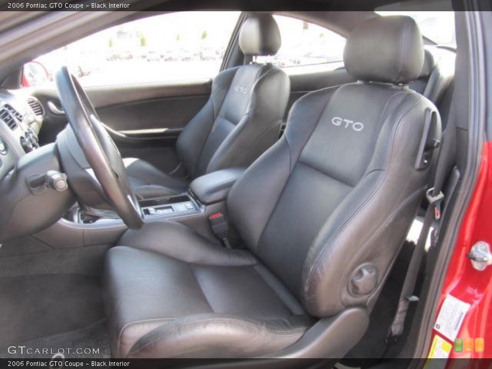 Black Interior Photo for the 2006 Pontiac GTO Coupe #63396253
