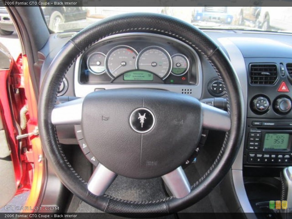 Black Interior Steering Wheel for the 2006 Pontiac GTO Coupe #63396274