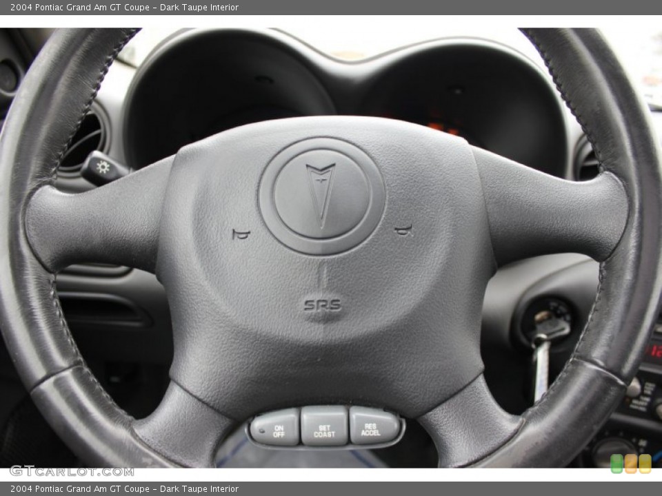 Dark Taupe Interior Steering Wheel for the 2004 Pontiac Grand Am GT Coupe #63396794