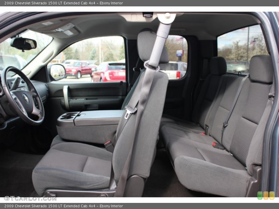 Ebony Interior Photo for the 2009 Chevrolet Silverado 1500 LT Extended Cab 4x4 #63398585