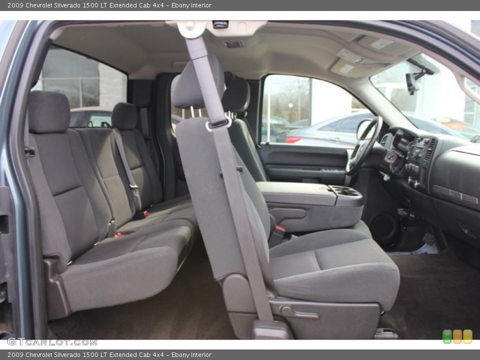 Ebony Interior Photo for the 2009 Chevrolet Silverado 1500 LT Extended Cab 4x4 #63398629