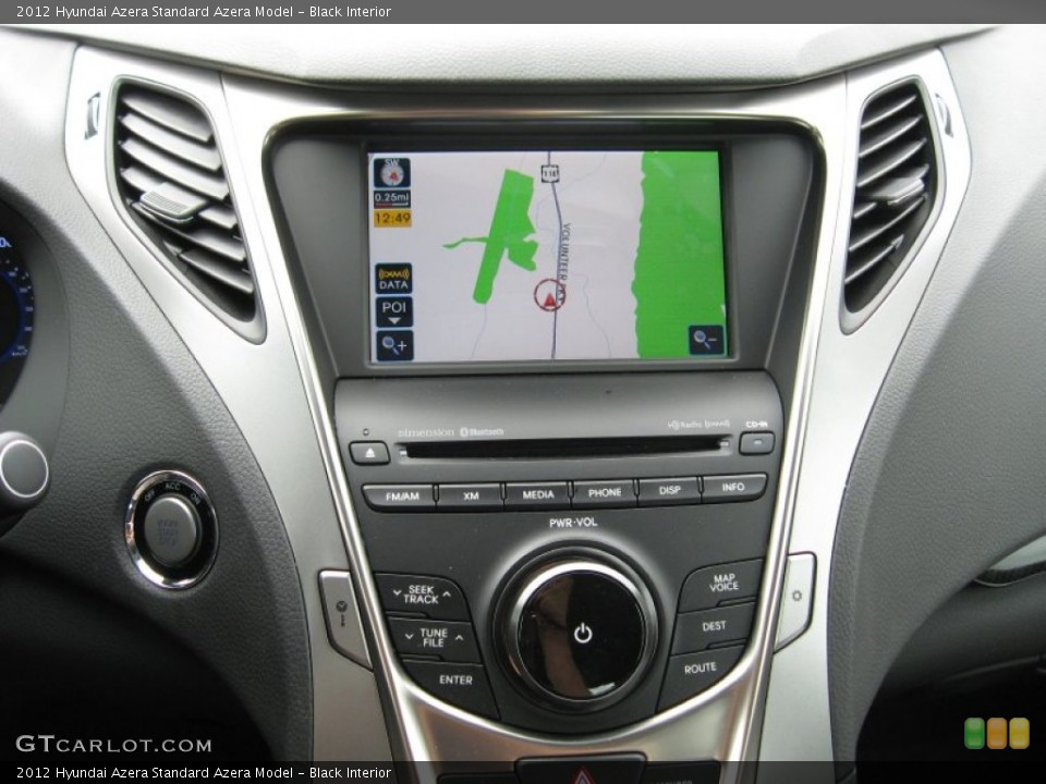 Black Interior Navigation for the 2012 Hyundai Azera  #63399568