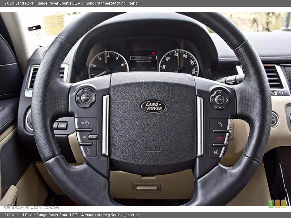 Almond/Nutmeg Stitching Interior Steering Wheel for the 2010 Land Rover Range Rover Sport HSE #63401278