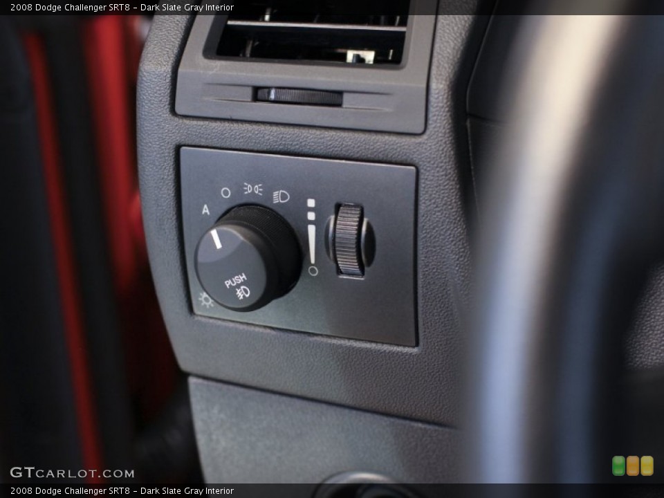 Dark Slate Gray Interior Controls for the 2008 Dodge Challenger SRT8 #63404111