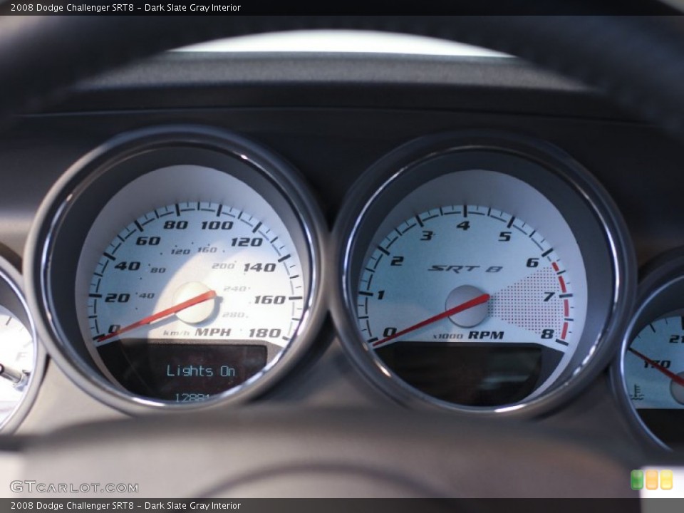 Dark Slate Gray Interior Gauges for the 2008 Dodge Challenger SRT8 #63404312