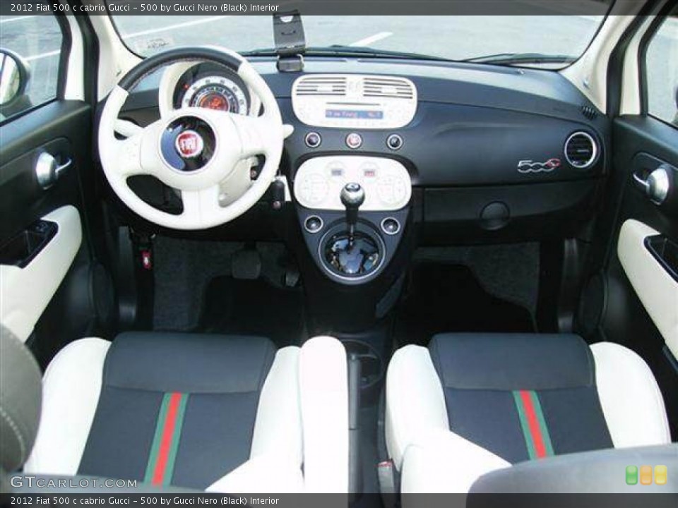 500 by Gucci Nero (Black) Interior Dashboard for the 2012 Fiat 500 c cabrio Gucci #63406223