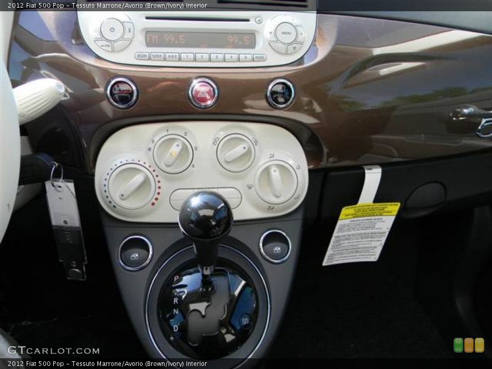 Tessuto Marrone/Avorio (Brown/Ivory) Interior Controls for the 2012 Fiat 500 Pop #63406499