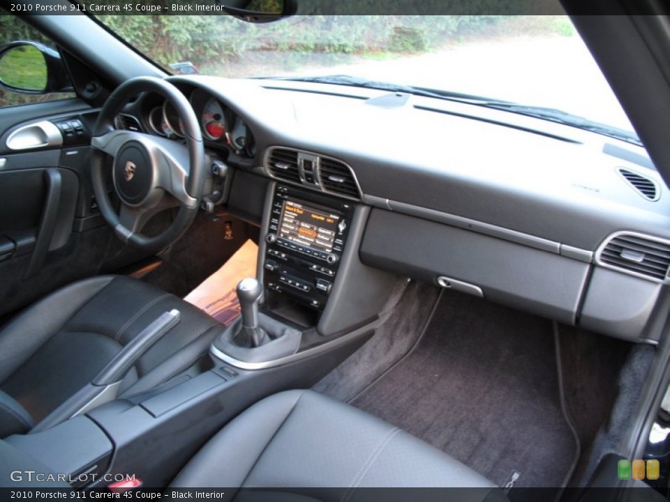 Black Interior Dashboard for the 2010 Porsche 911 Carrera 4S Coupe #63408803