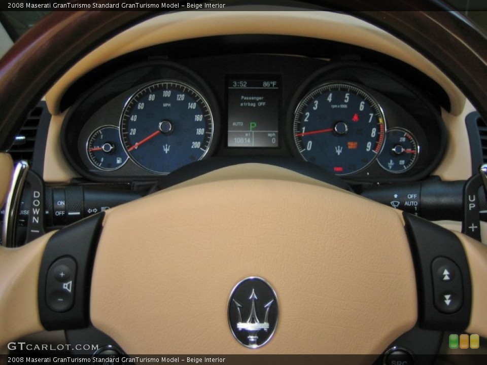 Beige Interior Steering Wheel for the 2008 Maserati GranTurismo  #63412560