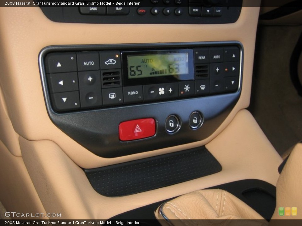 Beige Interior Controls for the 2008 Maserati GranTurismo  #63412606