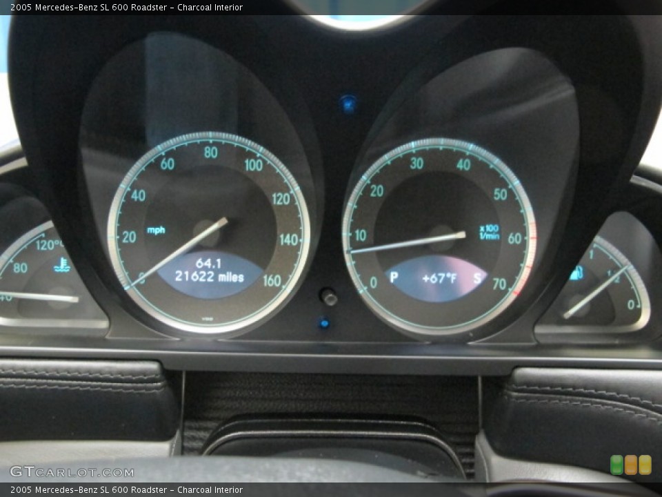 Charcoal Interior Gauges for the 2005 Mercedes-Benz SL 600 Roadster #63423097