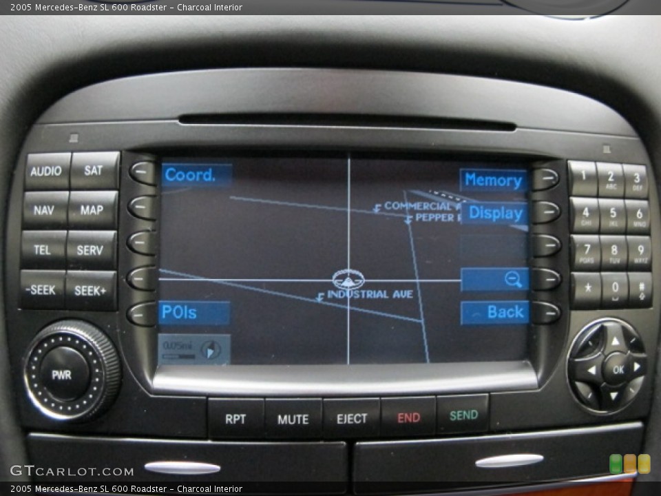 Charcoal Interior Navigation for the 2005 Mercedes-Benz SL 600 Roadster #63423123