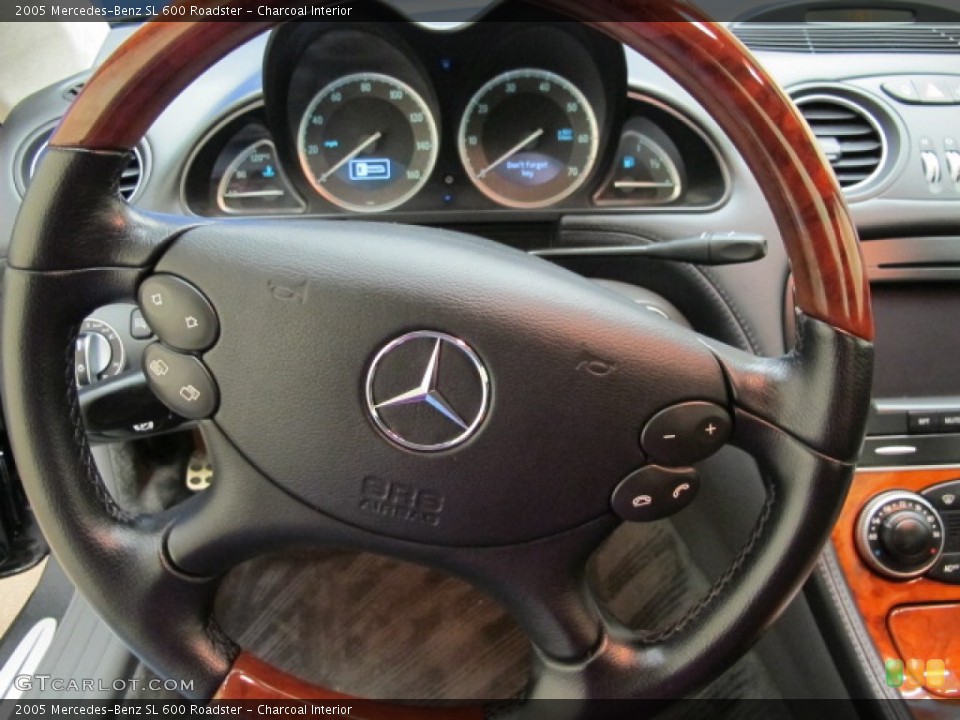 Charcoal Interior Steering Wheel for the 2005 Mercedes-Benz SL 600 Roadster #63423200