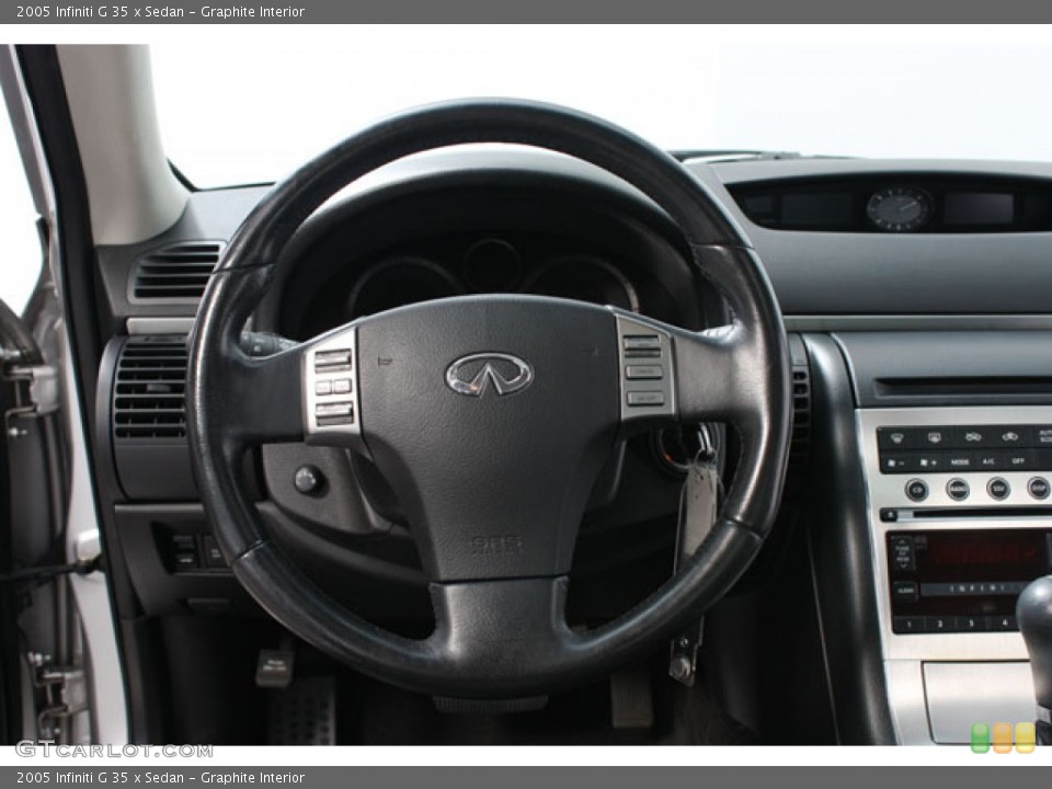 Graphite Interior Steering Wheel for the 2005 Infiniti G 35 x Sedan #63426089