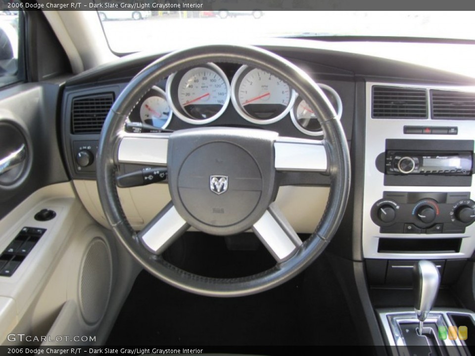 Dark Slate Gray/Light Graystone Interior Steering Wheel for the 2006 Dodge Charger R/T #63427491