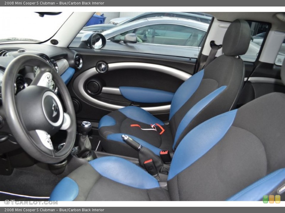 Blue/Carbon Black Interior Photo for the 2008 Mini Cooper S Clubman #63427523
