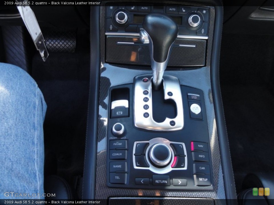 Black Valcona Leather Interior Transmission for the 2009 Audi S8 5.2 quattro #63428906