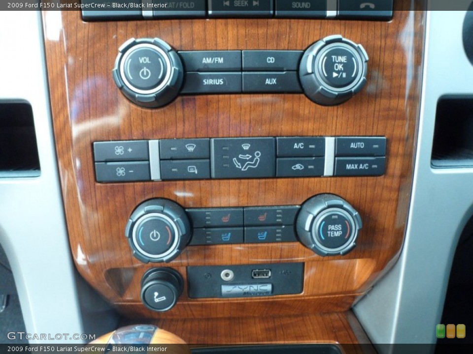 Black/Black Interior Controls for the 2009 Ford F150 Lariat SuperCrew #63429893