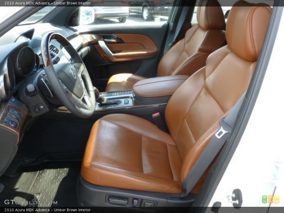 Umber Brown Interior Front Seat for the 2010 Acura MDX Advance #63439418