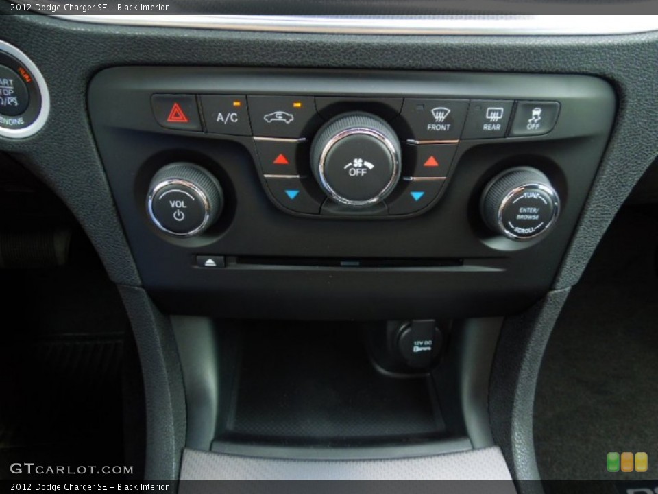 Black Interior Controls for the 2012 Dodge Charger SE #63439658
