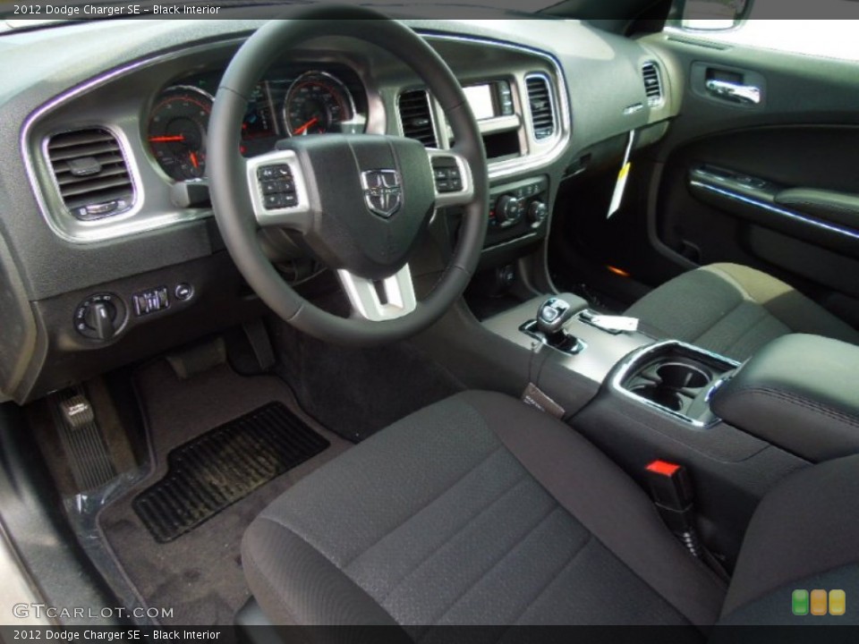Black Interior Prime Interior for the 2012 Dodge Charger SE #63439775