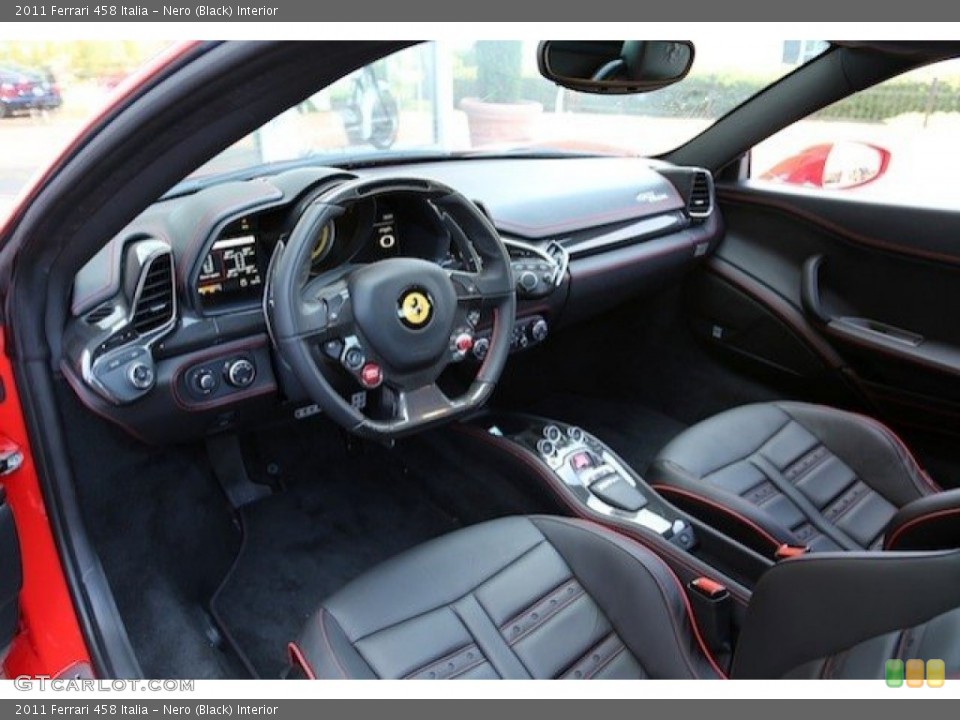 Nero (Black) Interior Prime Interior for the 2011 Ferrari 458 Italia #63441149