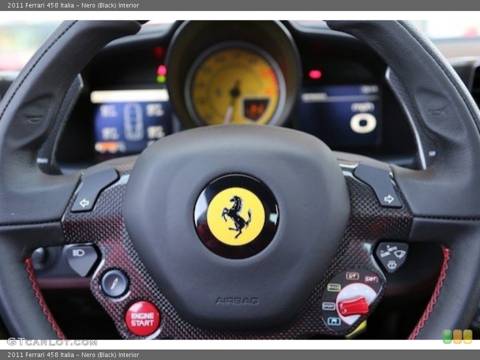Nero (Black) Interior Steering Wheel for the 2011 Ferrari 458 Italia #63441191