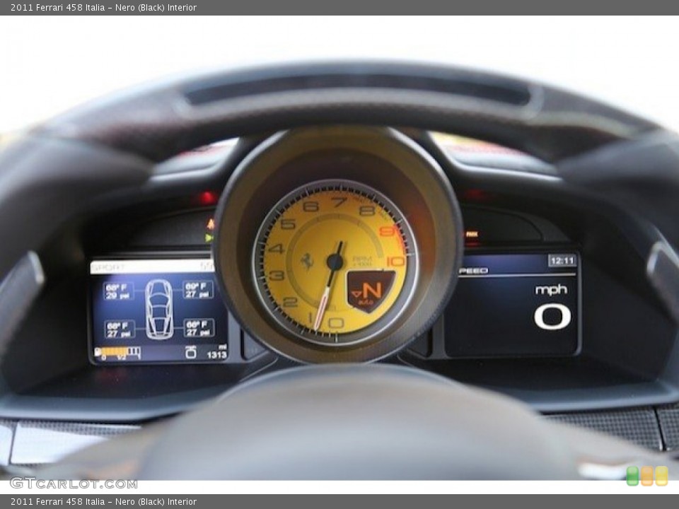 Nero (Black) Interior Gauges for the 2011 Ferrari 458 Italia #63441200
