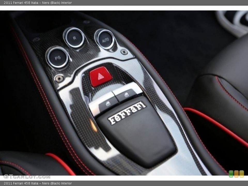 Nero (Black) Interior Controls for the 2011 Ferrari 458 Italia #63441260