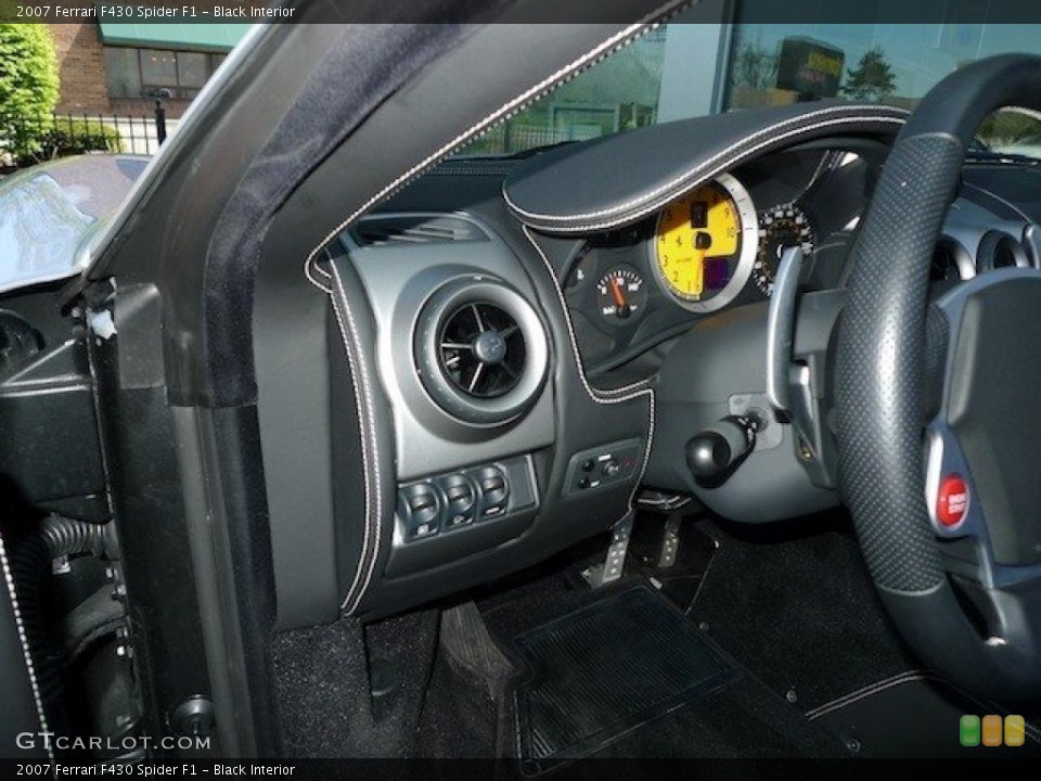 Black Interior Controls for the 2007 Ferrari F430 Spider F1 #63441440