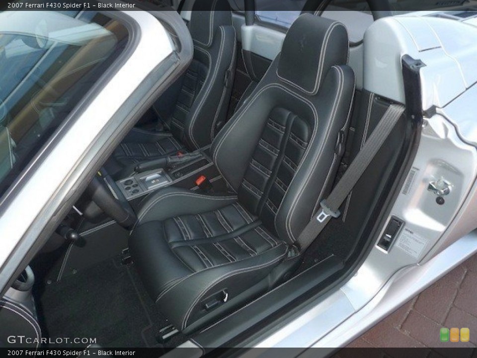 Black Interior Front Seat for the 2007 Ferrari F430 Spider F1 #63441461