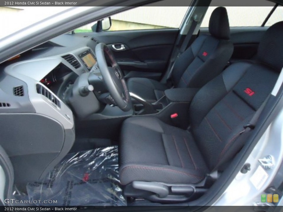 Black Interior Photo for the 2012 Honda Civic Si Sedan #63441513