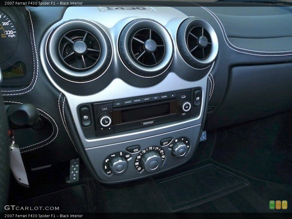 Black Interior Controls for the 2007 Ferrari F430 Spider F1 #63441518